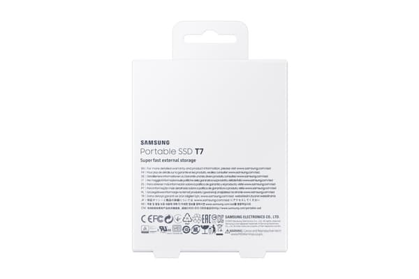 Samsung bærbar SSD T7 2000 GB Grå