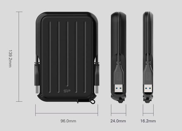 Silicon Power A66 ulkoinen kovalevy 4000 Gt musta, sininen