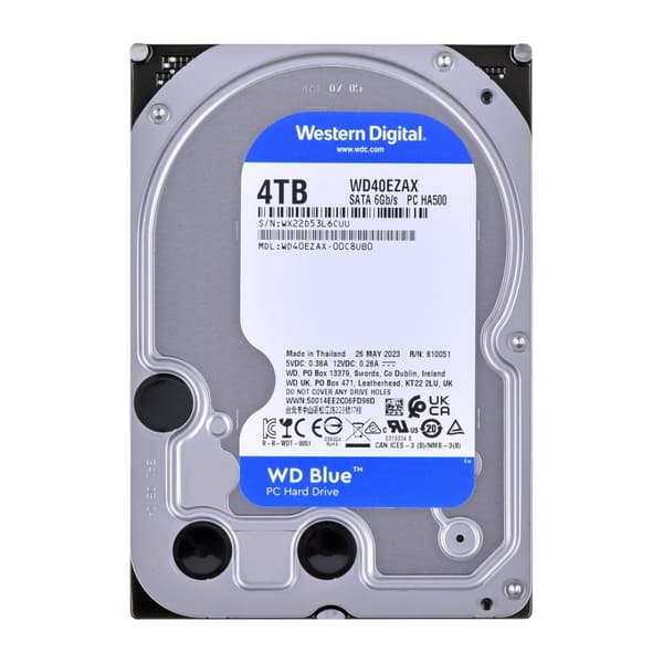 Western Digital Blue WD40EZAX intern harddisk 3,5" 4 TB Serial ATA III