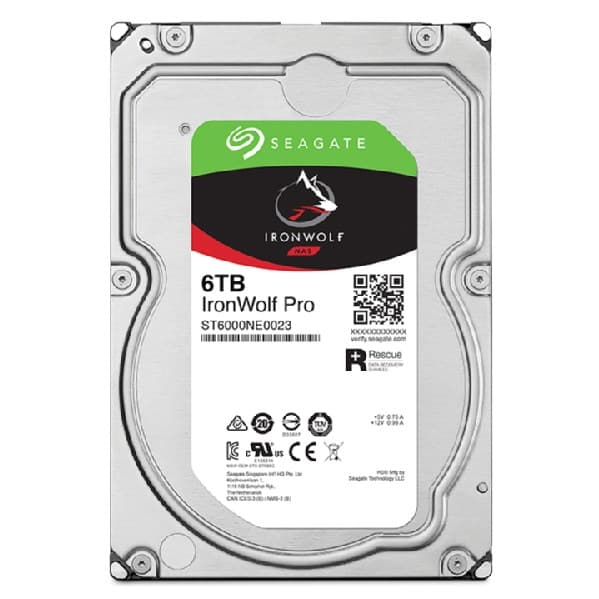 Seagate IronWolf Pro ST6000NT001 intern harddisk 3,5" 6 TB