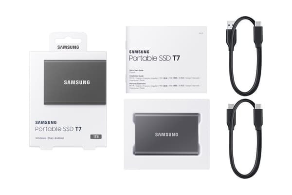 Samsung Portable SSD T7 1 TB Grå