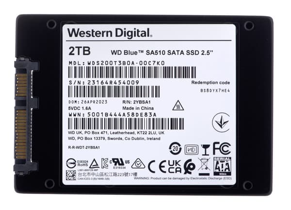 Western Digital Blue SA510 2,5" 2 TB Serial ATA III