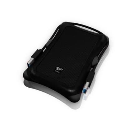 Silicon Power Armor A30 ekstern harddisk 1 TB Sort