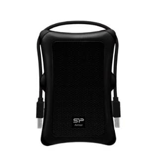 Silicon Power Armor A30 ekstern harddisk 1 TB Sort