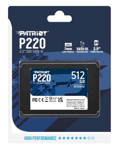 Patriot Memory P220 512GB 2,5" Serial ATA III