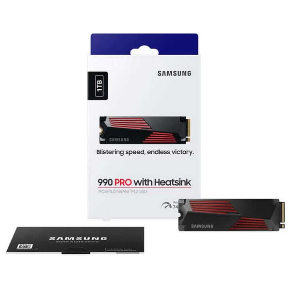 Samsung Ssd-harddisk M. Mz-v9p1t0gw 990 Pro 1tb 2 Søvfarvet