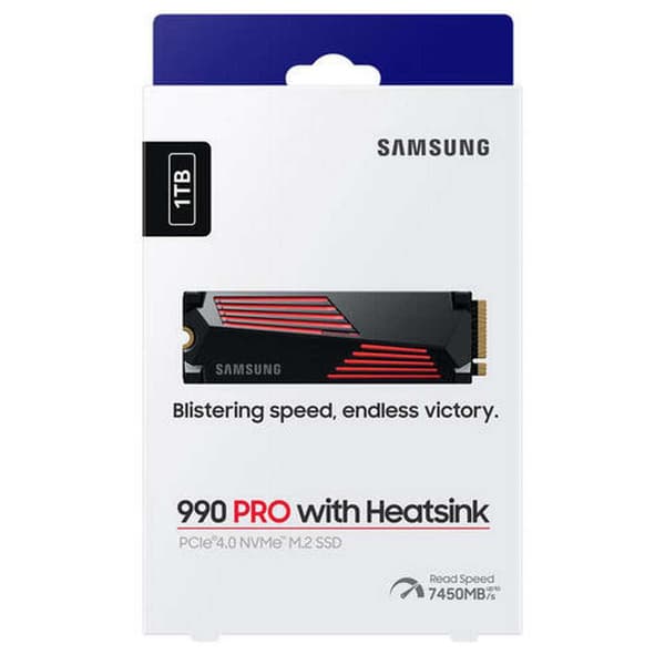 Samsung Ssd-harddisk M. Mz-v9p1t0gw 990 Pro 1tb 2 Søvfarvet