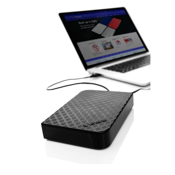 Verbatim Ekstern Hdd-harddisk Store N Save 3.5 4tb Usb 3.0 Gen 2 Sort