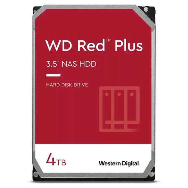 Western Digital Harddisk Red Plus Wd40efpx 3.5´´ 4tb Rød 3.5´´