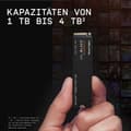Miniatyrbild 4 av 5: Western Digital M Black Sn850x 4tb 2 Ssd Hård Kör M.2 Guld