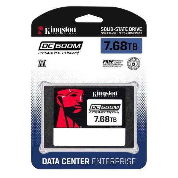 Kingston Ssd Hårddisk Dc600m 7.68tb Röd