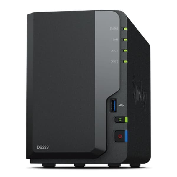 NAS-netværkslagring Synology DS223 Sort