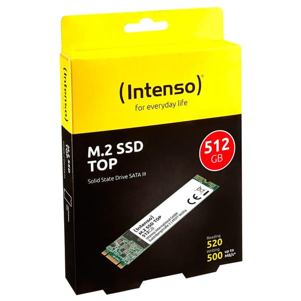 Intenso Kovalevy M.2 Ssd Top Sata 3 512gb Valkoinen
