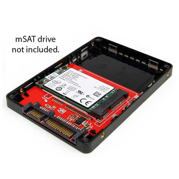 Startech Til Sata Hdd/ssd Adapter Case Sat2msat25 Msata Grå