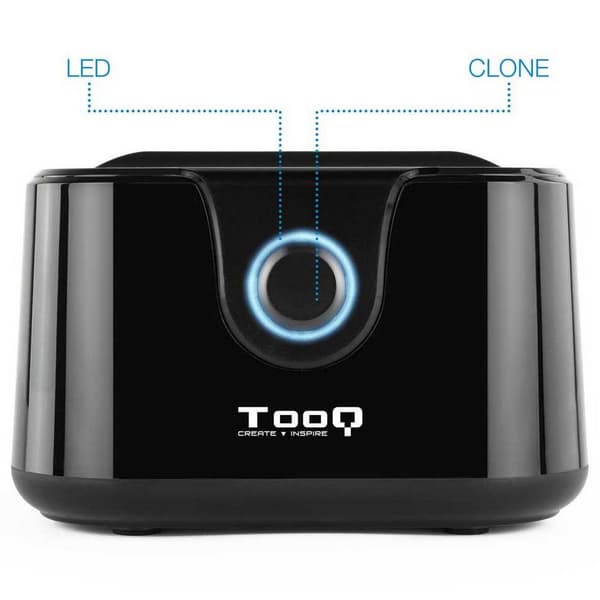 Tooq Hdd/ssd-telakointiasema Tqds-802b 2.5/3.5´´ Musta