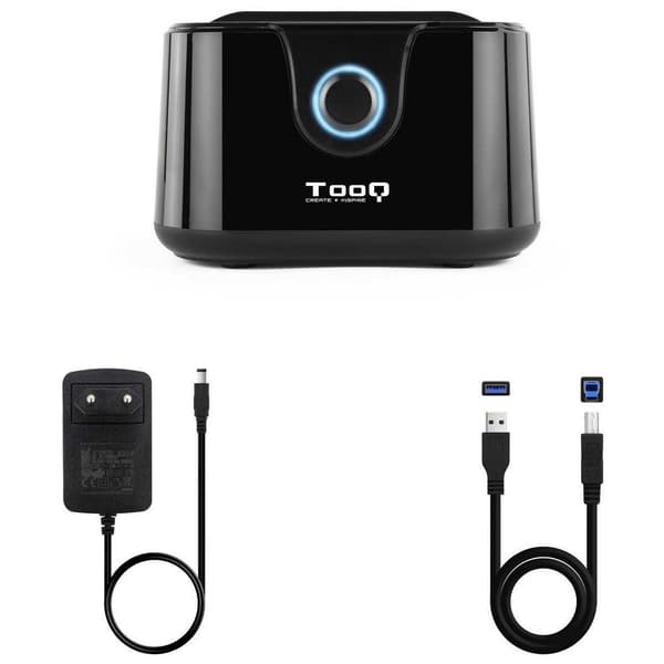 Tooq Hdd/ssd-telakointiasema Tqds-802b 2.5/3.5´´ Musta