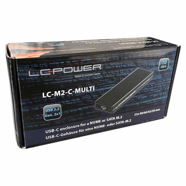 Lc Power Ssd M. Lc-m2-c-multi 2 Ekstern Sag Sort