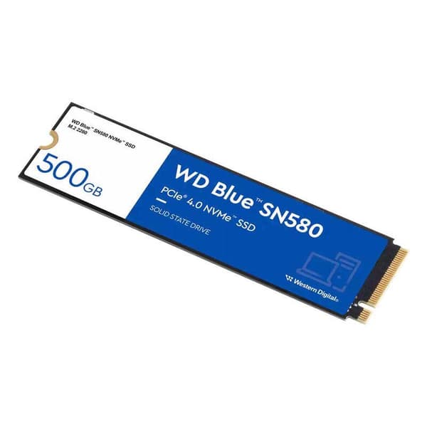 Western Digital Ssd Harddisk Blue Sn580 500gb 500gb Transparent