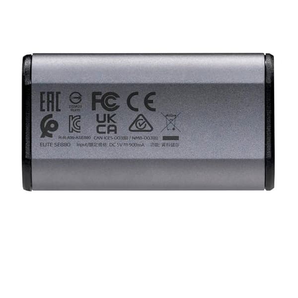 A-data Extern Ssd Hårddisk Elite Se880 Usb 3.2 1tb Silver