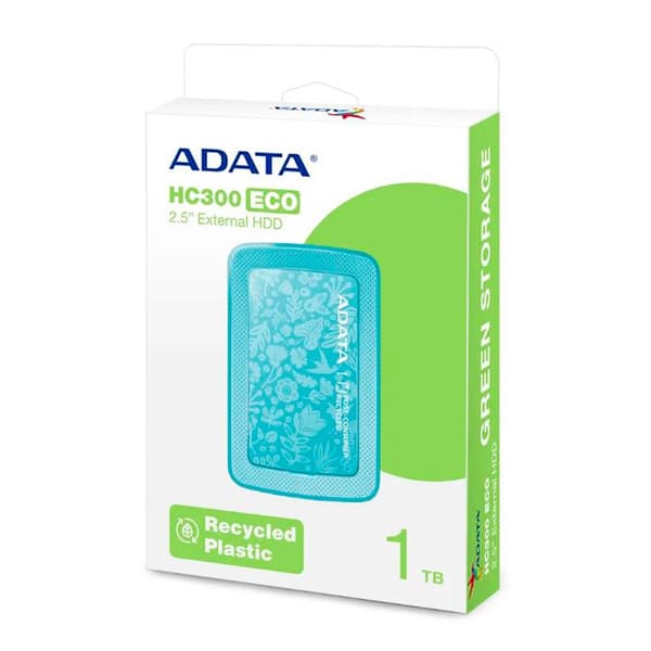 A-data Extern Hårddisk Hc300 Eco 1tb Blå