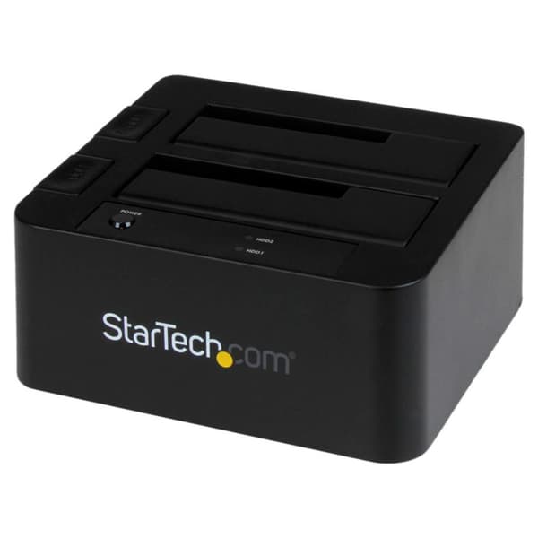Startech Usb 3.0/esata Dobbelt Hdd/ssd Dok M/ Uasp Sort