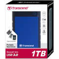 Miniatyrbillede 4 af 4: Transcend Ekstern Hdd-harddisk Storejet 25h3 2.5 1tb Usb 3.1 Gen 1 Blå