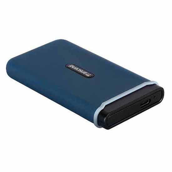 Transcend Harddisk Esd370c Usb 3.1 250gb Blå