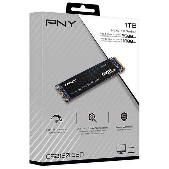 Pny Harddisk Cs2130 1tb Ssd M.2 Nvme Sort