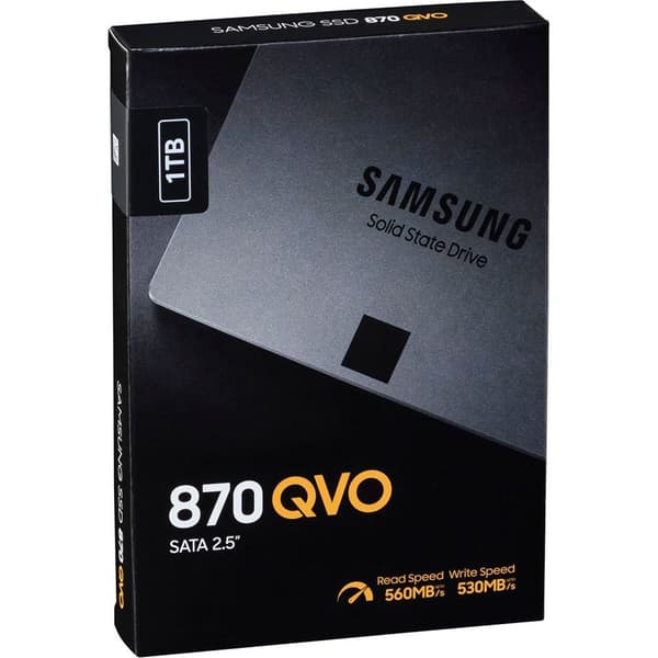 Samsung Harddisk 870 Qvo 1tb Sata 3 Sort