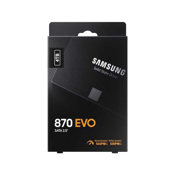 Samsung Harddisk Ssd 870 Evo Sata 3 4tb Sort