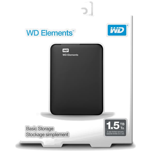 Western Digital Extern Hårddisk Hårddisk Elements Se Usb 3.0 2.5´´ 1 Svart