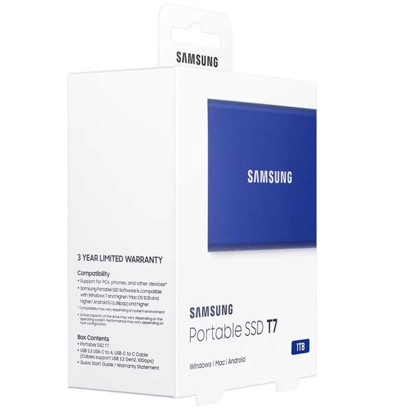 Samsung T7 Mu-pc1t0h 1tb Sininen