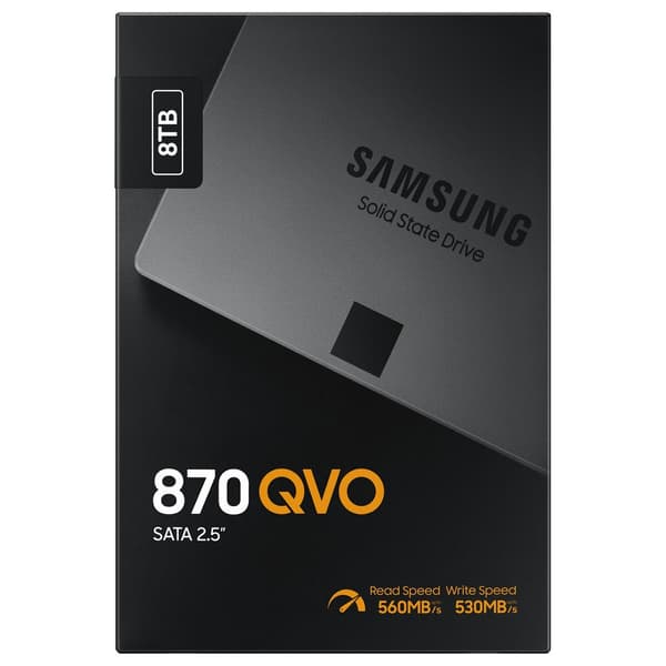 Samsung Hårddisk Mz-77q8t0bw 870 Qvo 8tb Svart