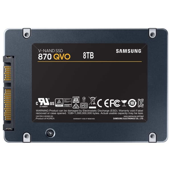 Samsung Hårddisk Mz-77q8t0bw 870 Qvo 8tb Svart