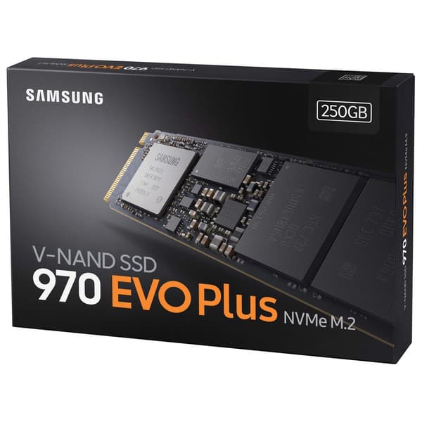 Samsung Hårddisk Mz-v7s250bw 970 Evo Plus 250gb M.2 Svart