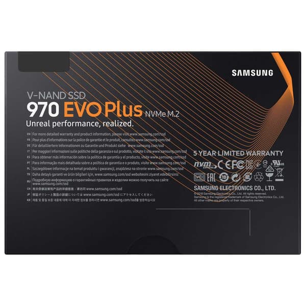 Samsung Hårddisk Mz-v7s250bw 970 Evo Plus 250gb M.2 Svart