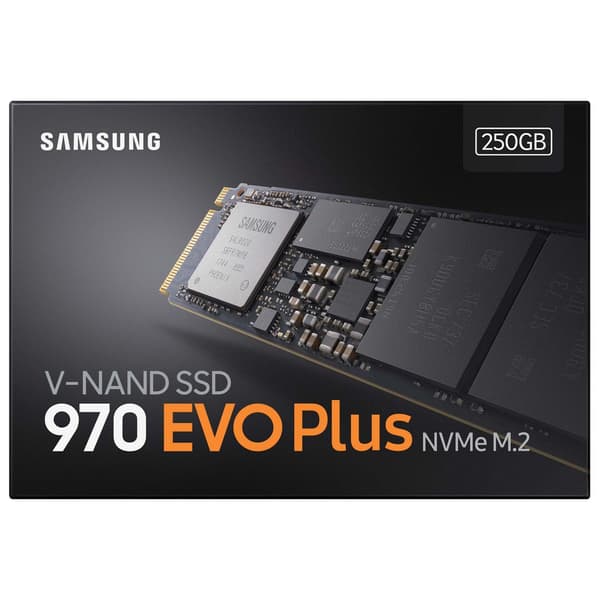 Samsung Hårddisk Mz-v7s250bw 970 Evo Plus 250gb M.2 Svart