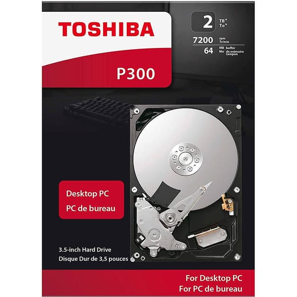 Toshiba Hårddisk P300 Dt02aca200 2tb 3.5´´ Silver 3.5´´
