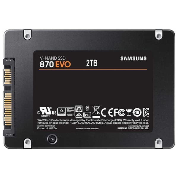 Samsung 870 Evo Sata 3 2tb Evo Sata 3 2tb Kovalevy Musta