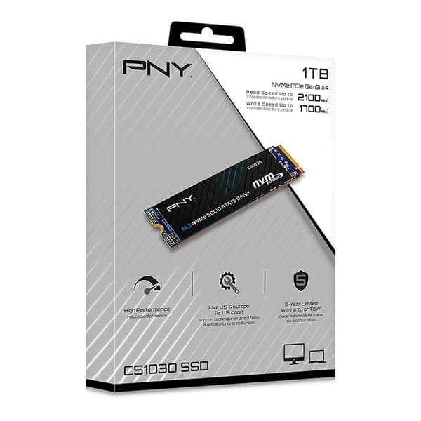 Pny Ssd-hårddisk M. Cs1030 1tb 2 Durchsichtig