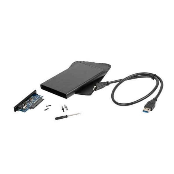 Hårddiskkabinett Natec Rhino Svart 2,5" USB 2.0 480 MBit/s Svart