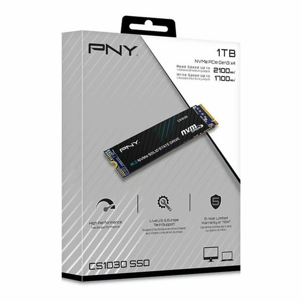 Hårddisk PNY CS1030 1 TB 1 TB HDD 1 TB SSD