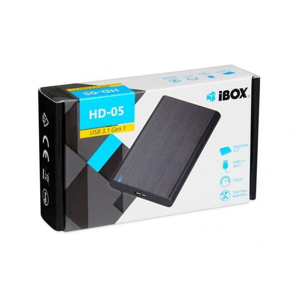 Ulkoinen laatikko Ibox HD-05 Musta 2,5"