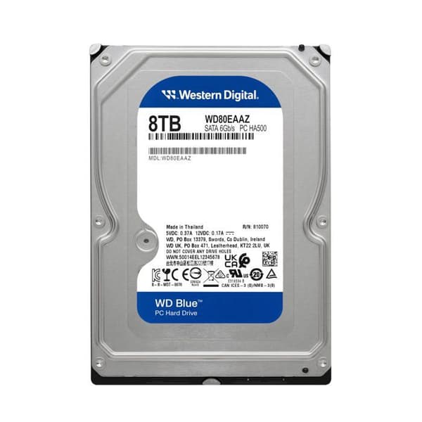 WD Blue WD80EAAZ - hårddisk