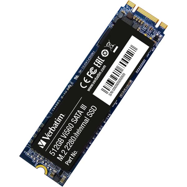 Verbatim Hårddisk Vi560 S3 Sata 3 M.2 2280 Ssd 512gb Svart