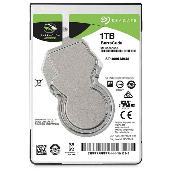 Seagate Harddisk Barracuda 1tb 2.5´´ Søvfarvet 2.5´´