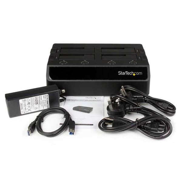 Startech Dockningsstation För Hårddisk/ssd Sdock4u33 Sdock4u33 2,5/3,5´´ 4 Vikar Svart