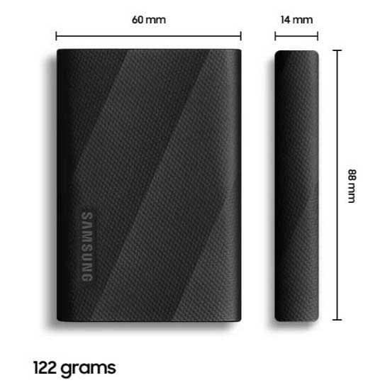 Samsung Ekstern Ssd-harddisk Mu-pg1t0b 1tb Sort