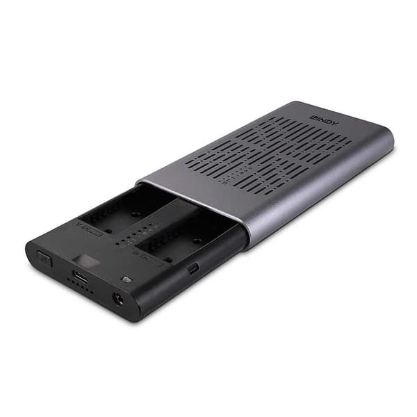 Lindy Harddisk Boks Ssd Nvme M.2 Søvfarvet