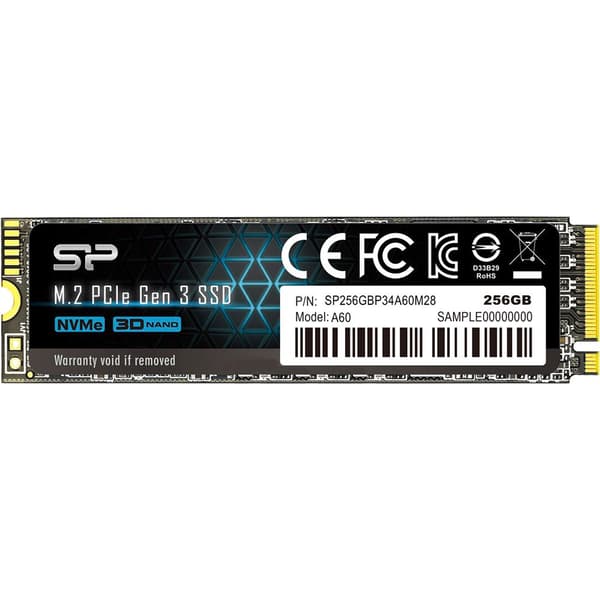 Silicon Power Kovalevy A60 M.2 2280 256gb Ssd Musta